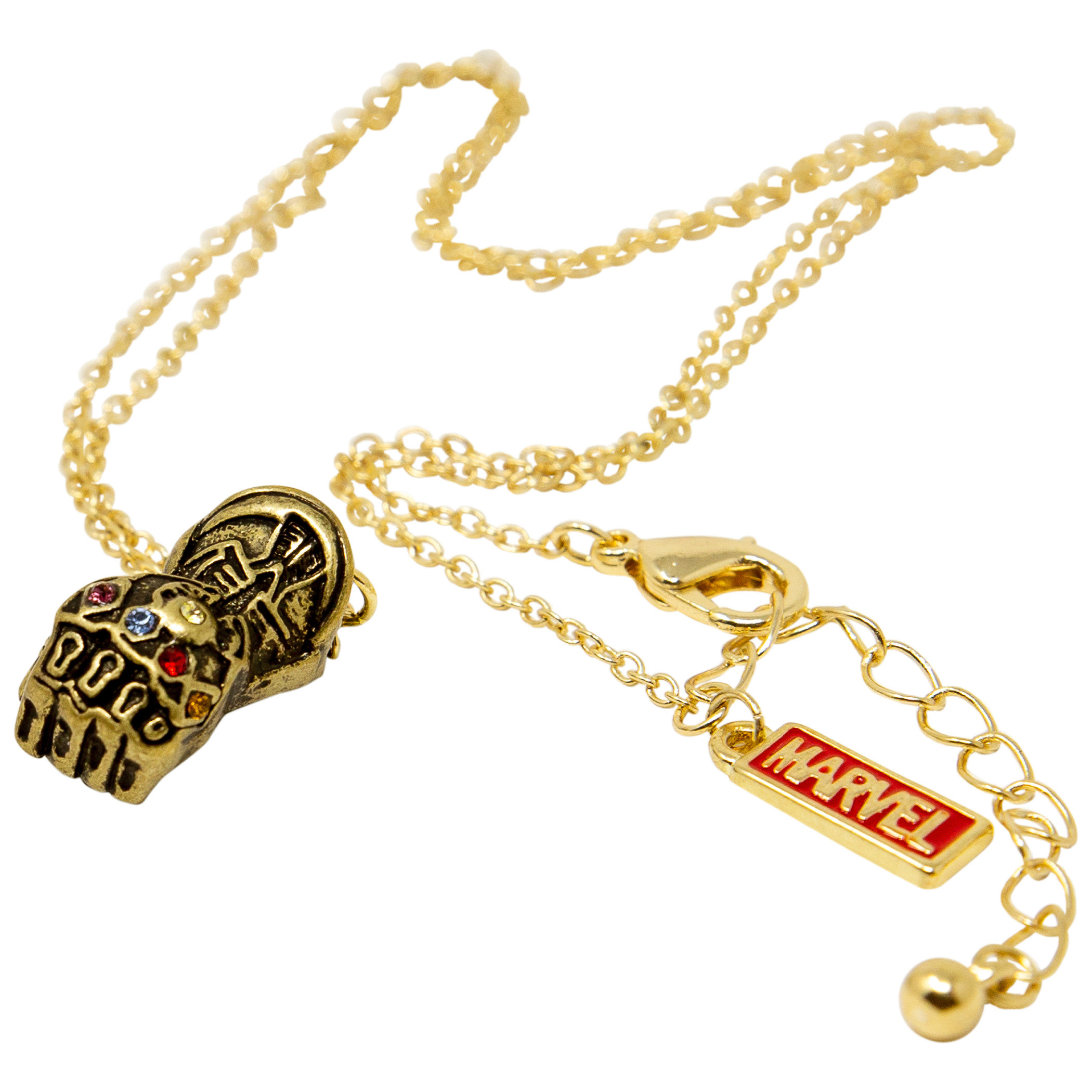 Marvel Thanos Infinity Gauntlet Pendant & Chain Necklace Charm w Box | eBay