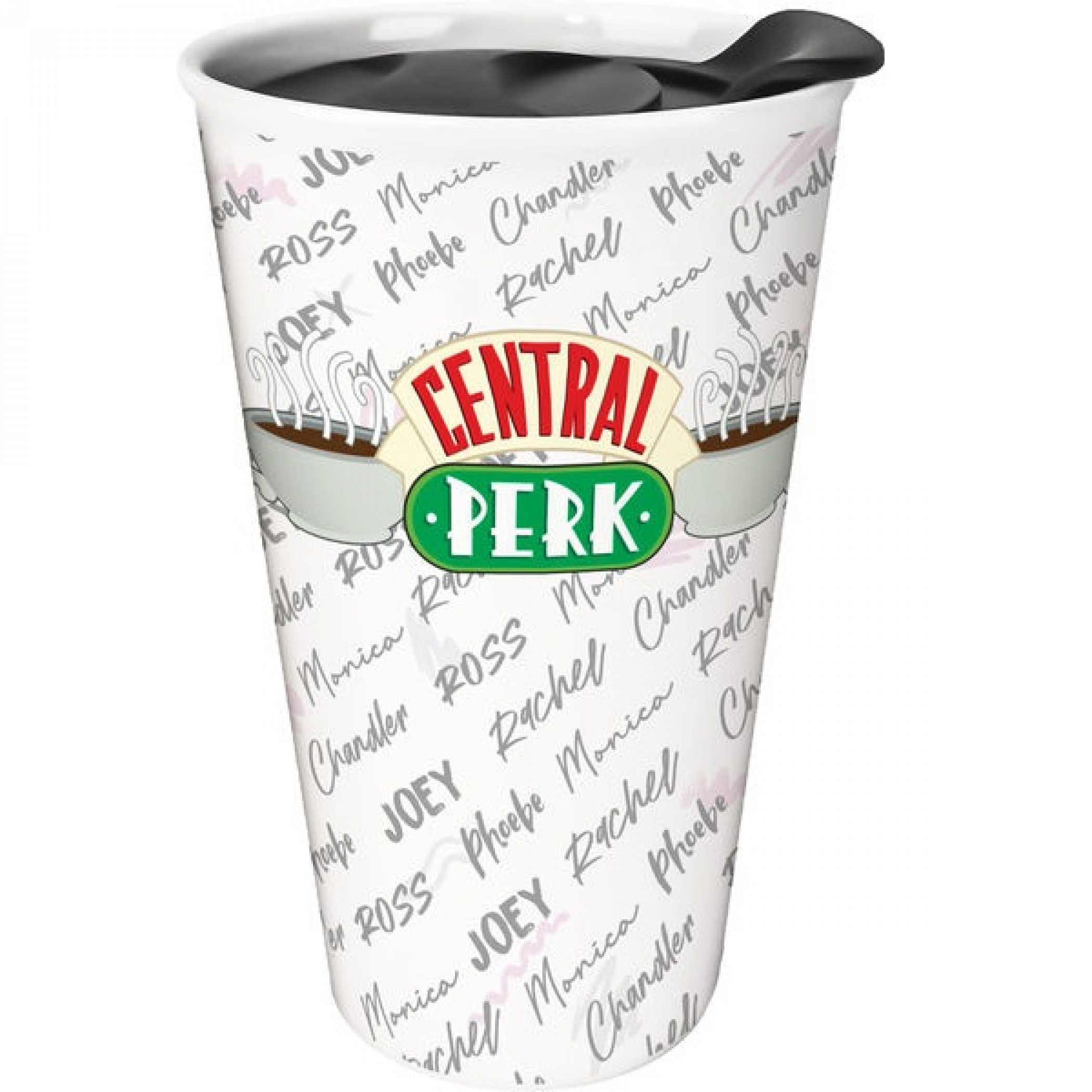 Friends Central Perk List of Names 10 oz. Ceramic Travel Mug