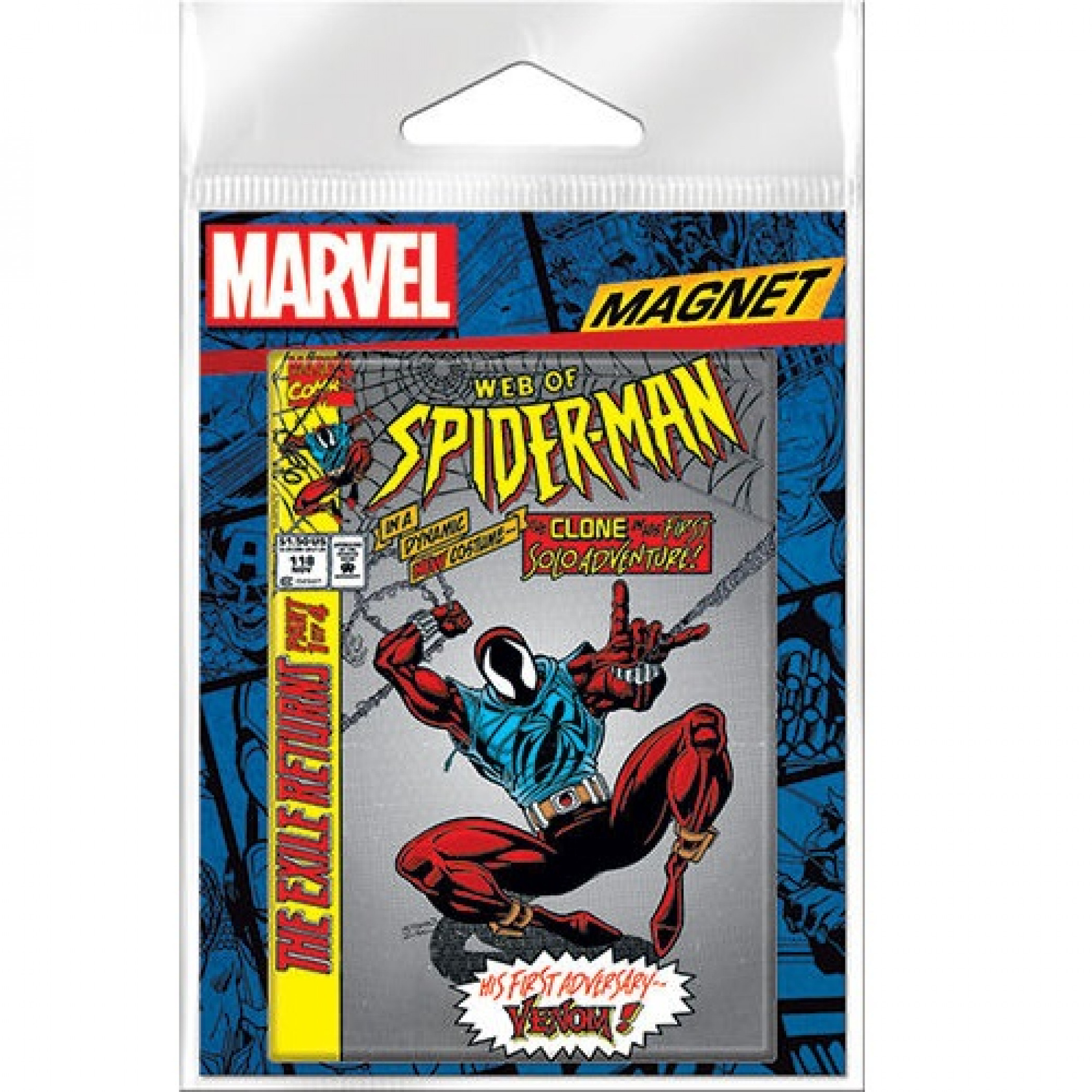 The Exile Returns Web of Spiderman Carded Magnet