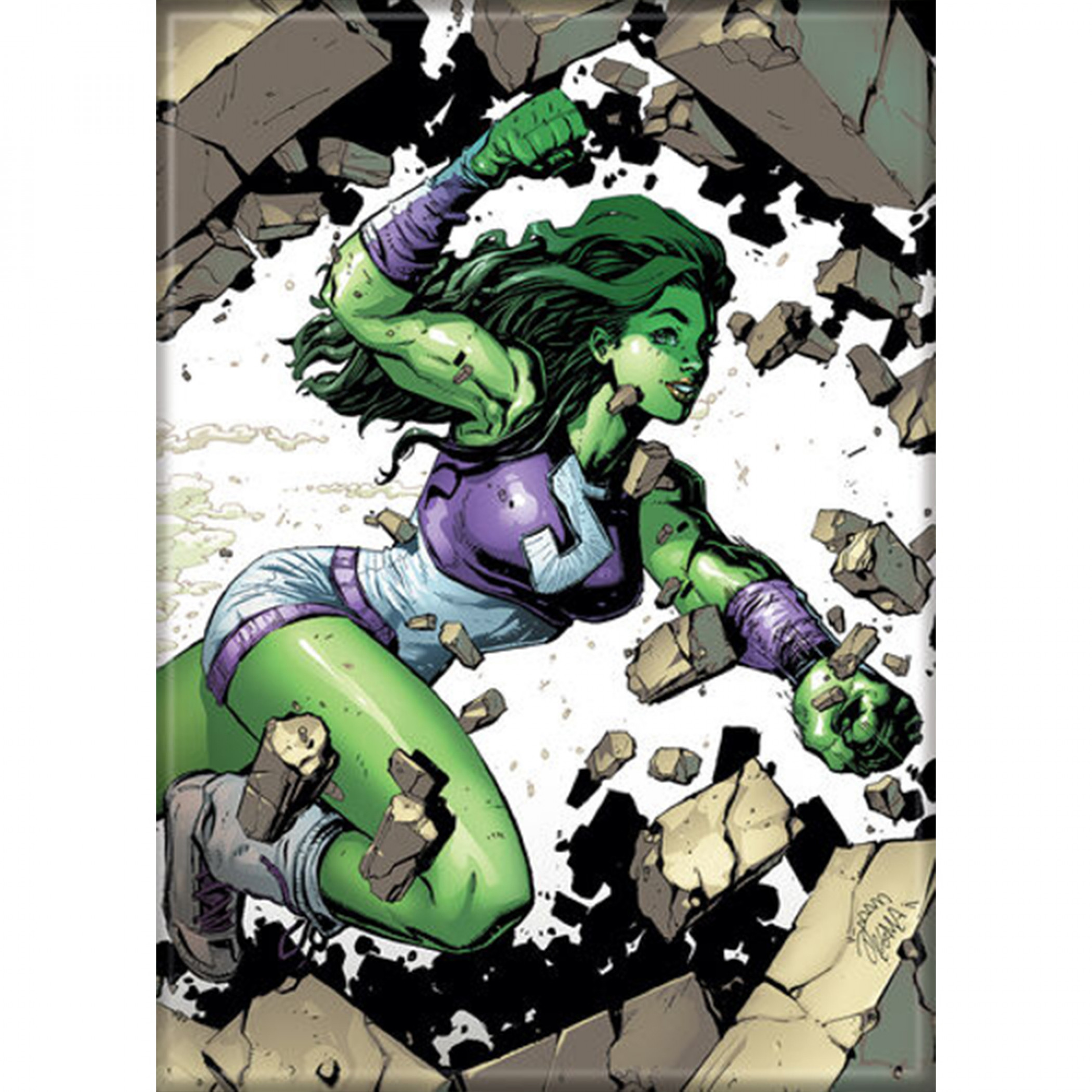 Marvel Comics She-Hulk Character Smash Magnet