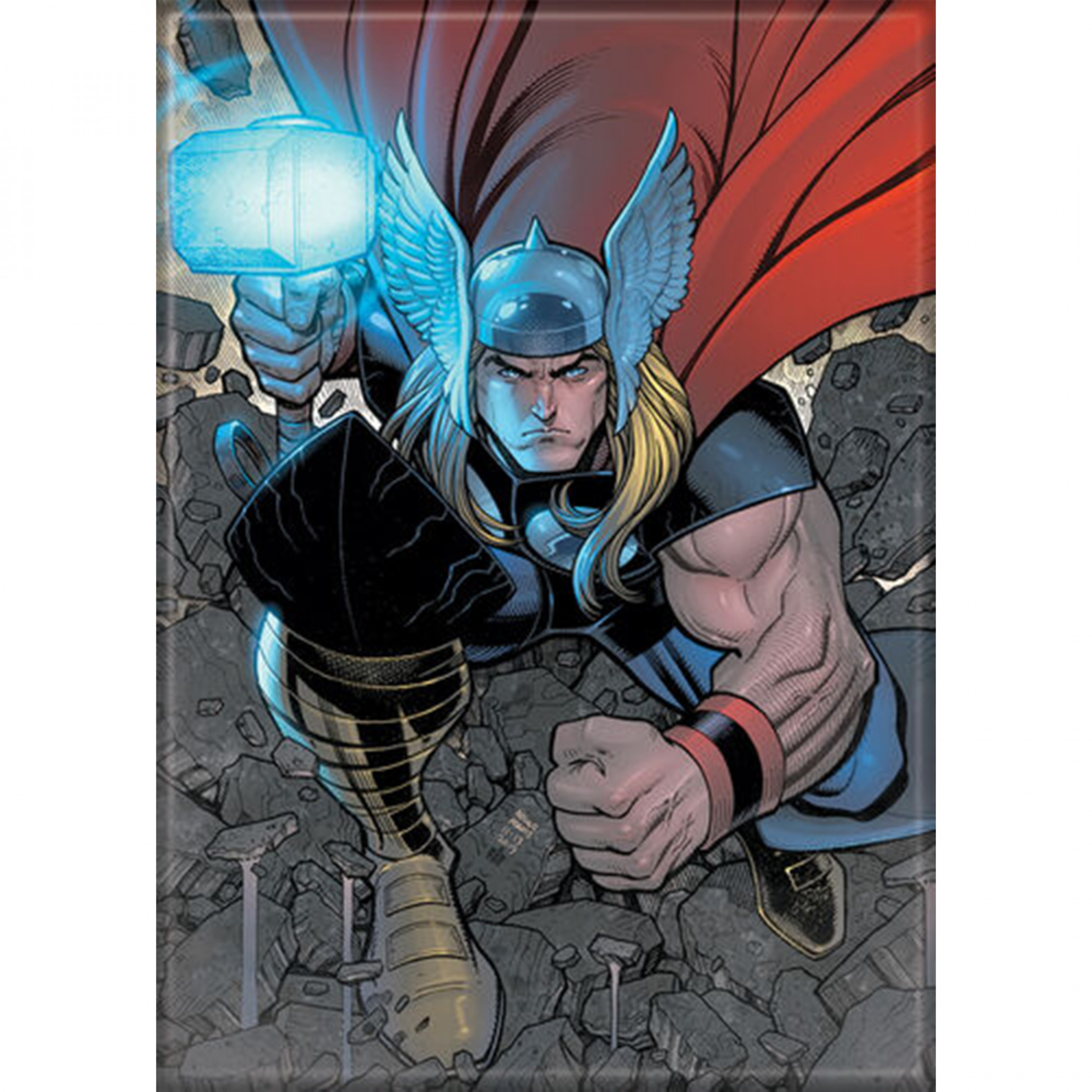 Marvel Comics Thor Character Breaking Flight Magnet