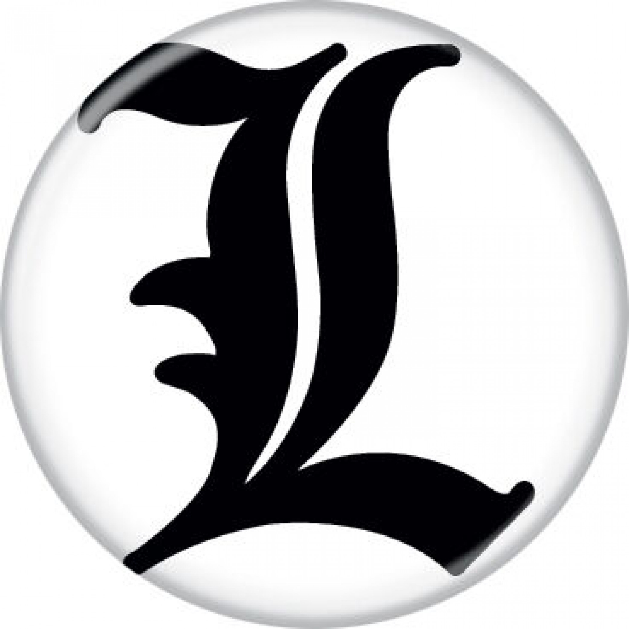Death Note L's Symbol Button