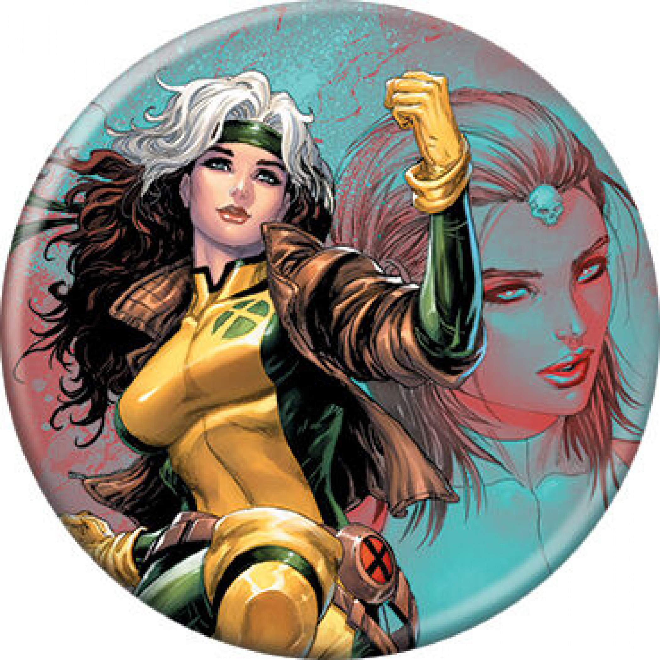 Marvel Comics X-Men Rogue Character Portrait Button