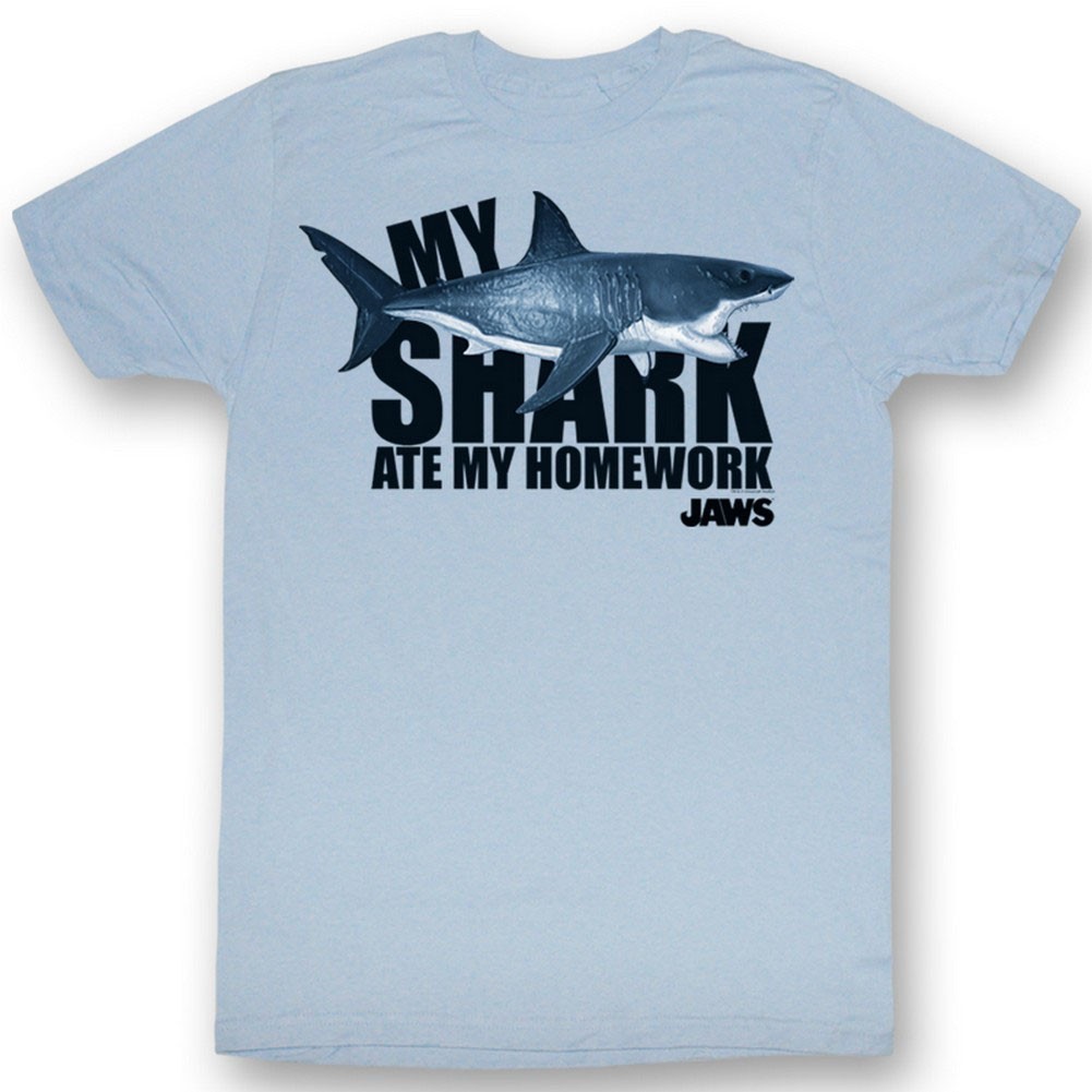 Jaws No Homework T-Shirt
