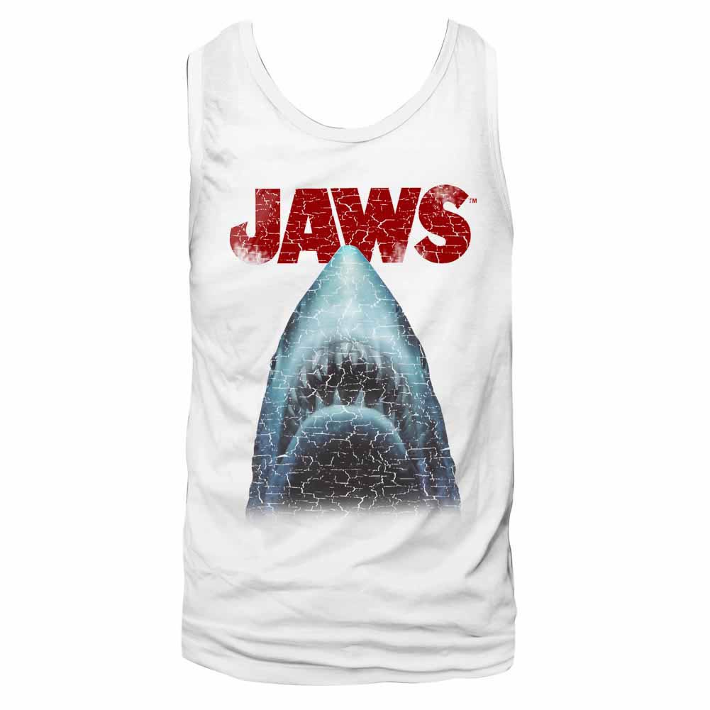 Jaws Stressed White T-Shirt