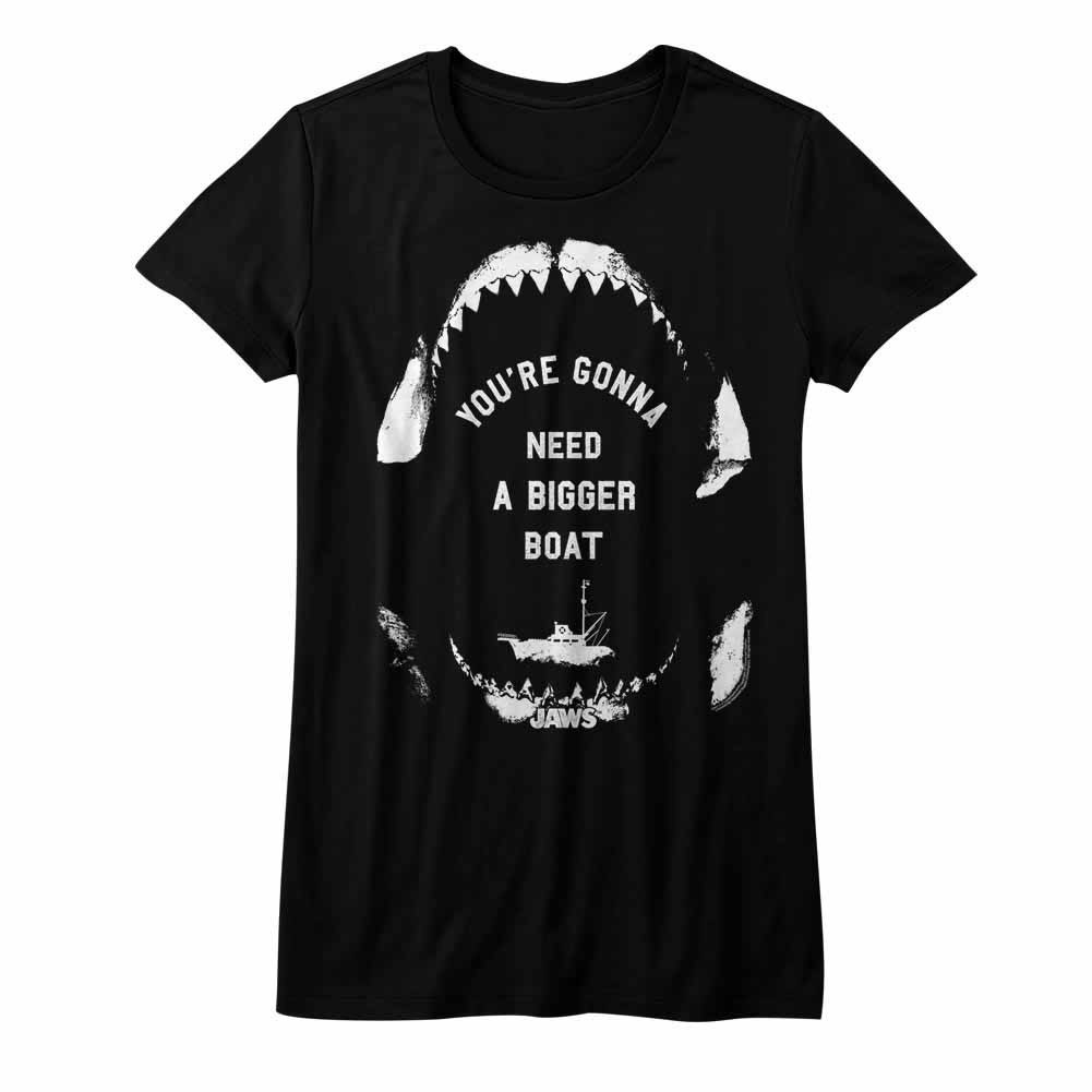 Jaws Sailing Wisdom Black Juniors T-Shirt