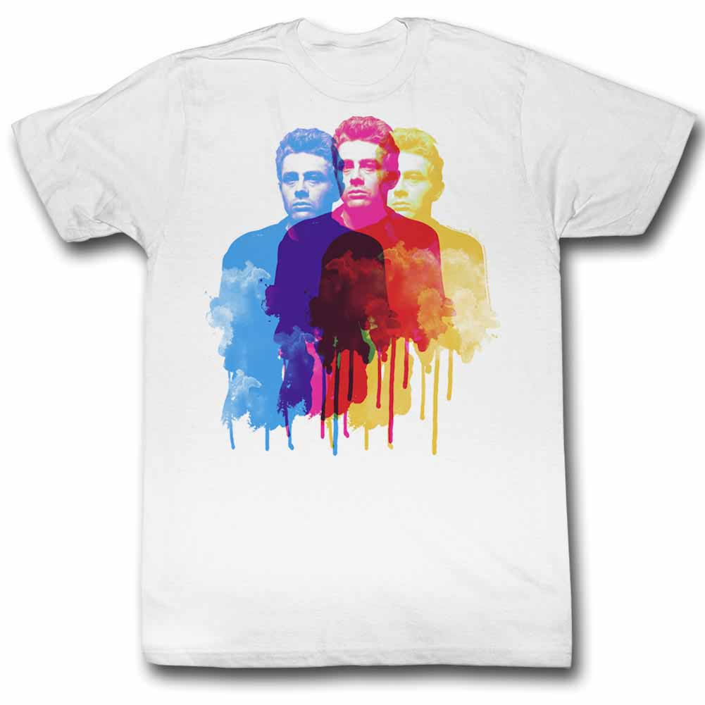James Dean Color Ghost Mens White T-Shirt