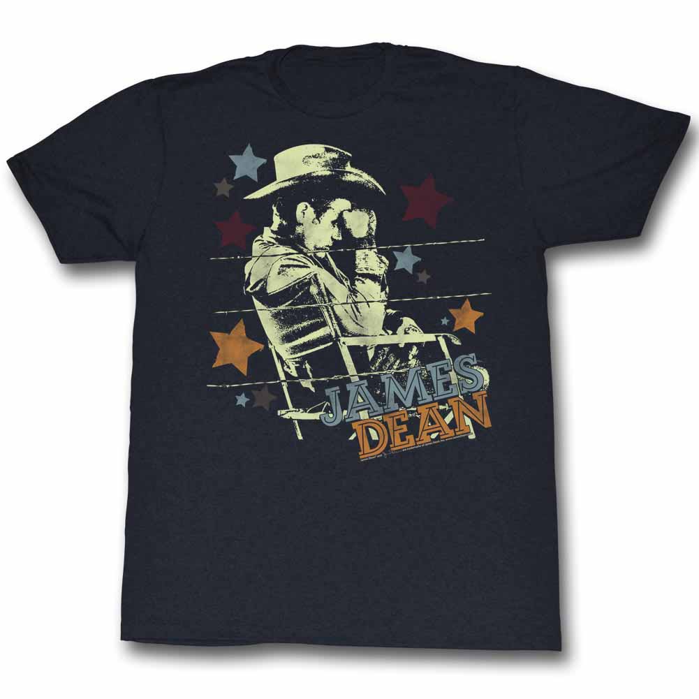 James Dean Cowboy Mens Black T-Shirt