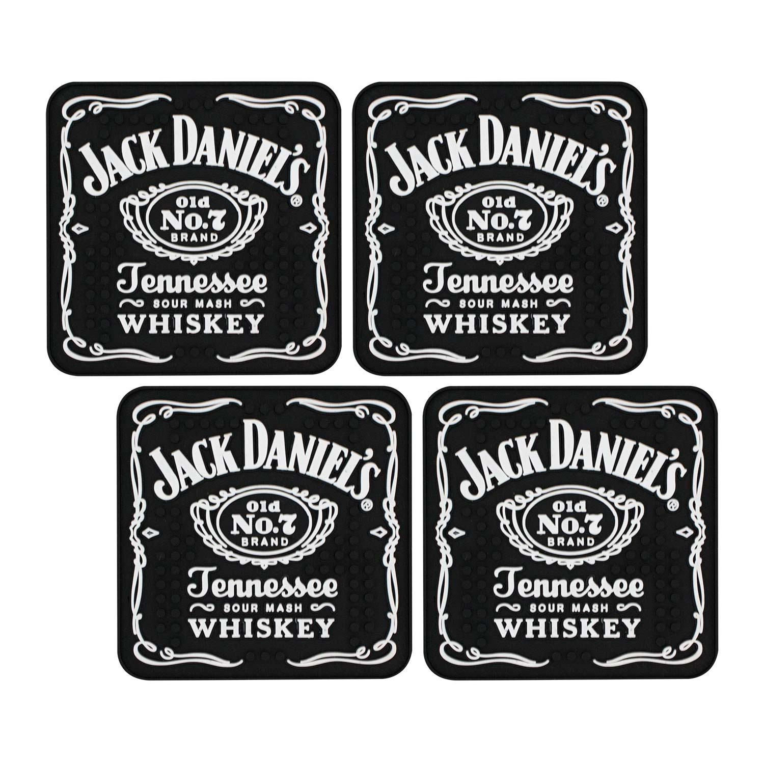 Jack Daniels Rubber Mat Coaster Set