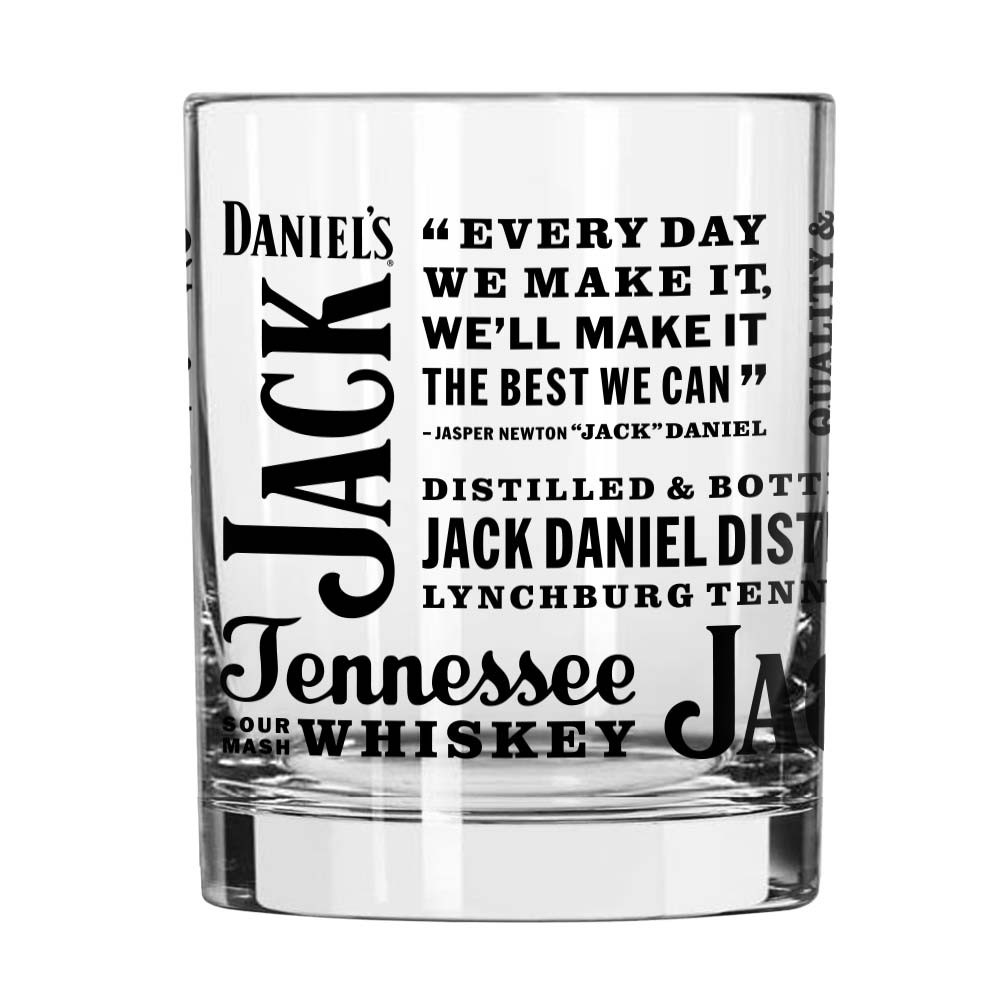 Jack Daniels Spirit Rocks Glass