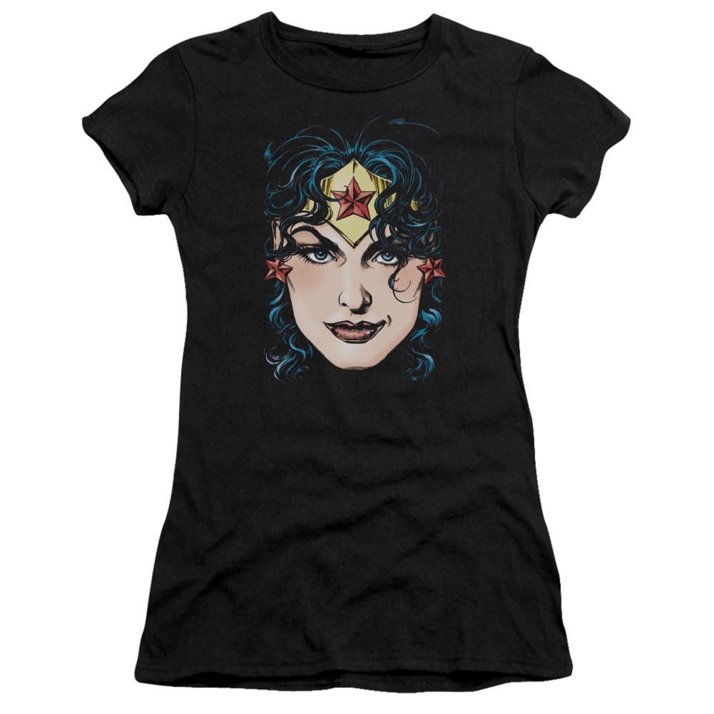 Wonder Woman Portrait Women's Black Tshirt