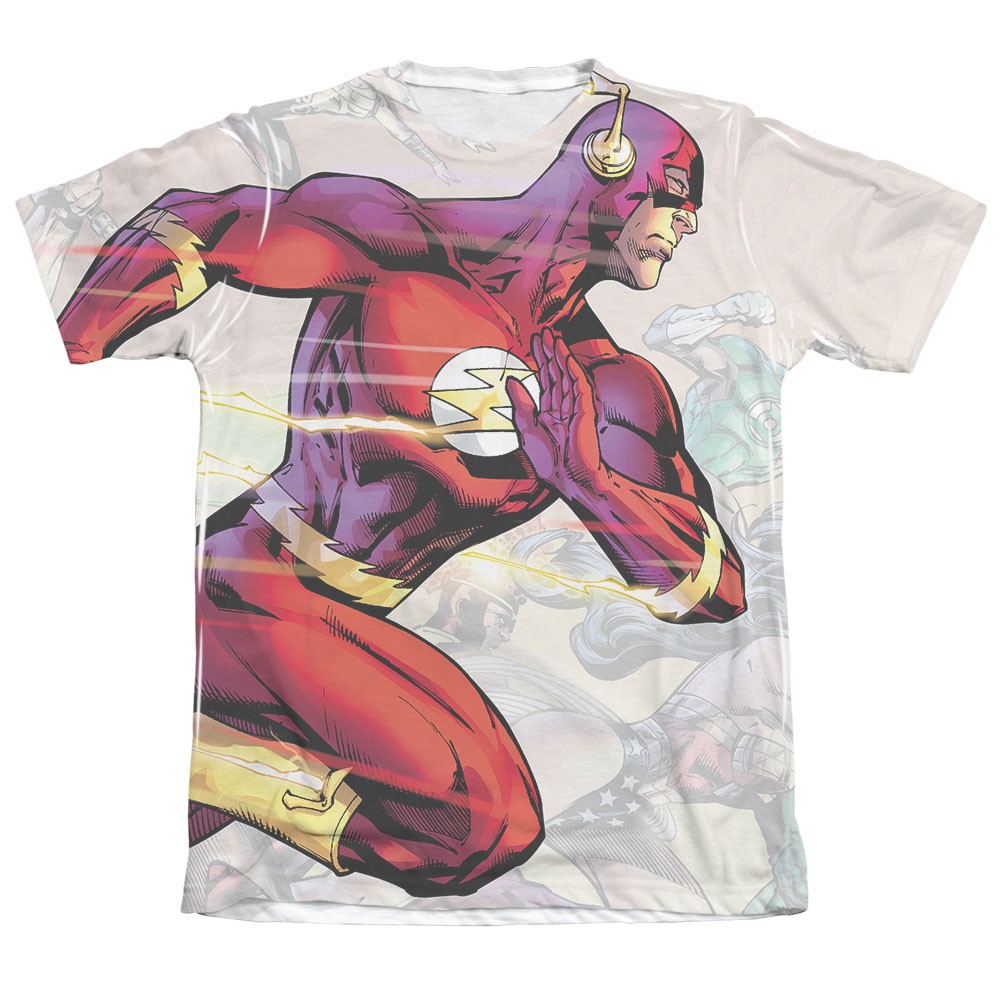 The Flash Taking The Lead Sublimation White T-Shirt