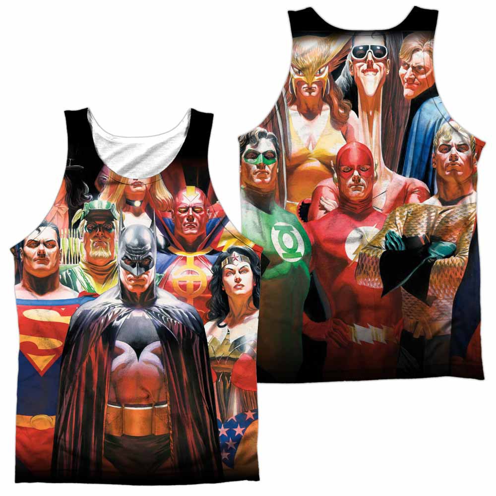 Justice League Wall Of Heroes Sublimation Tank Top