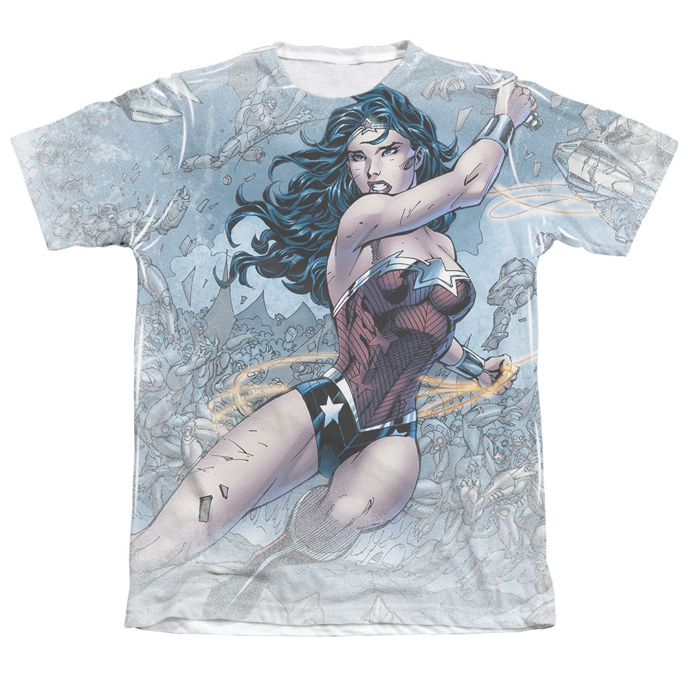 Wonder Woman Warrior Sublimation White T-Shirt