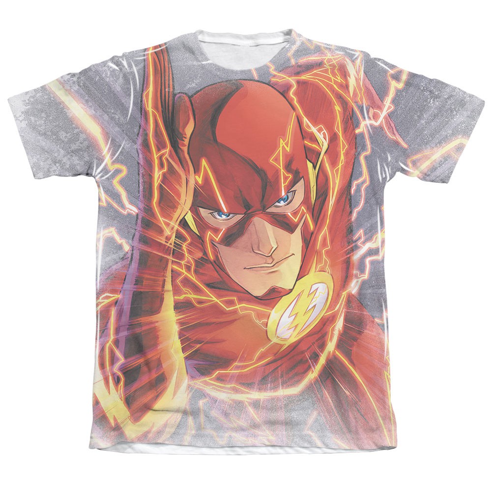 The Flash Barry's Back Sublimation White T-Shirt