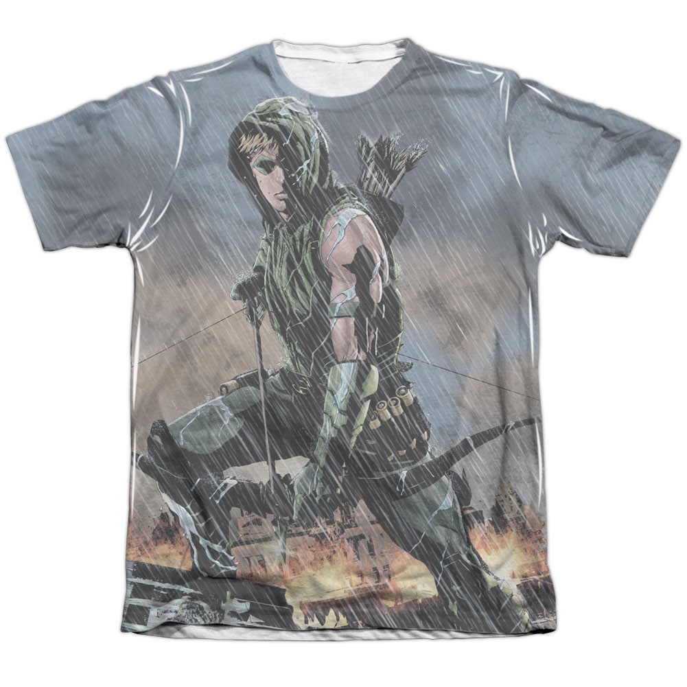 Green Arrow Rain Sublimation T-Shirt