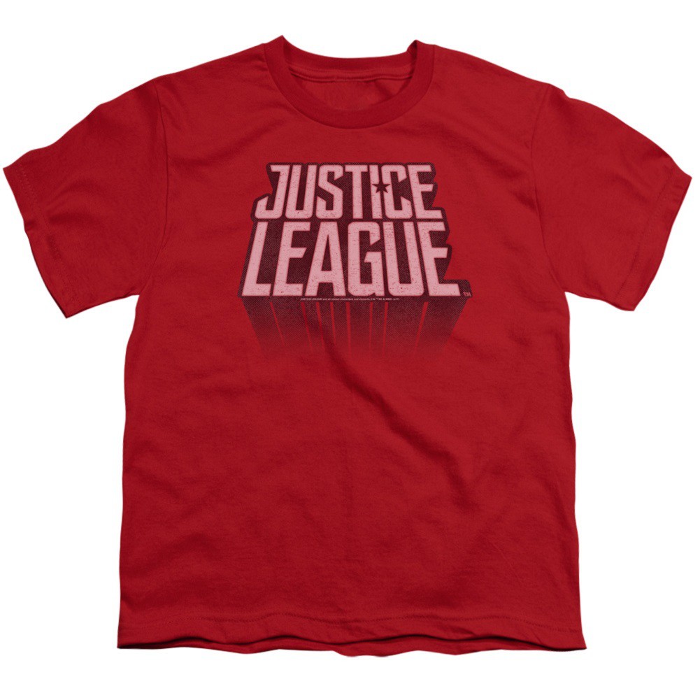 Justice League Logo Youth Red Tshirt