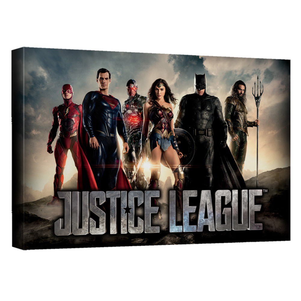 Justice League Logo 16x20 Canvas Print