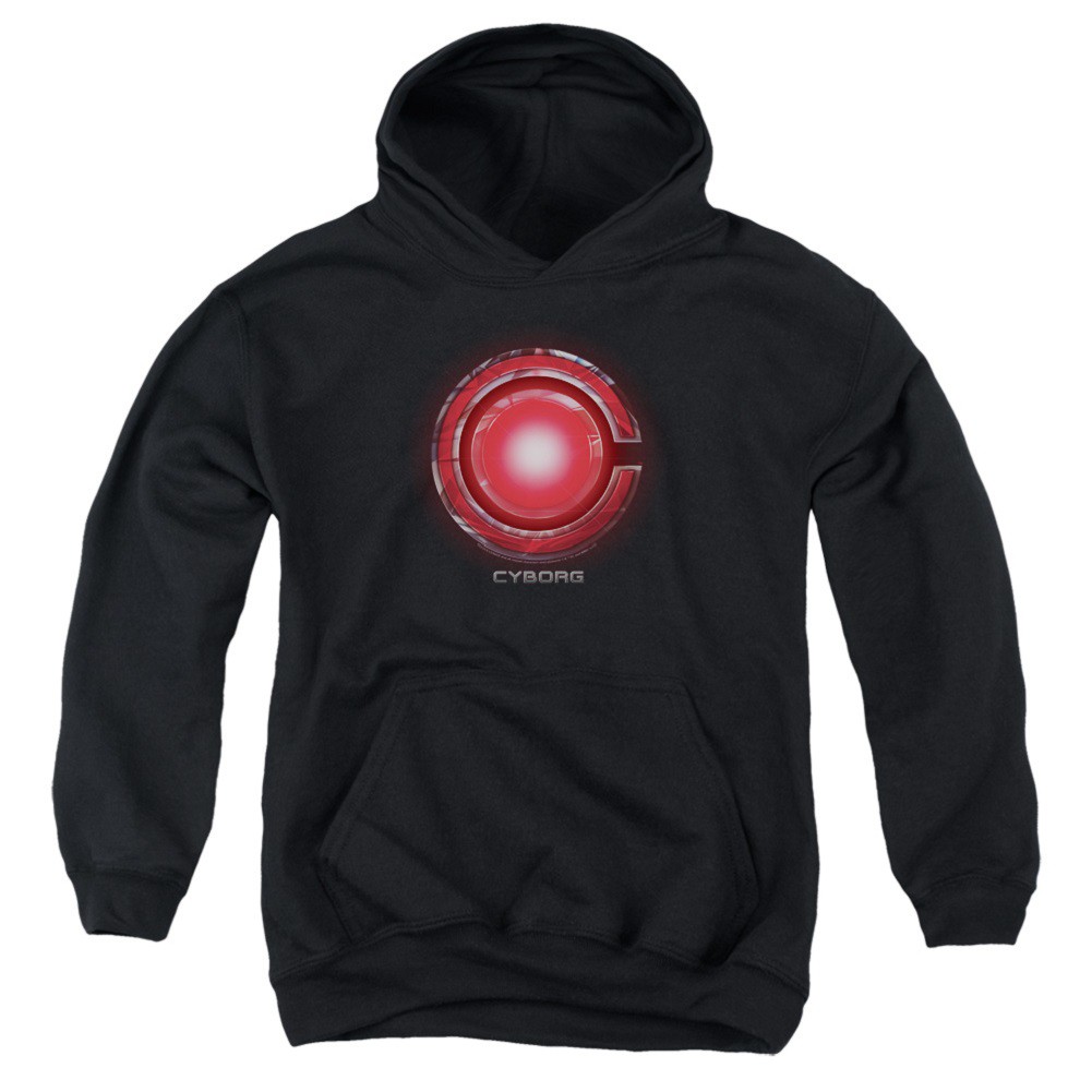 Justice League Cyborg Logo Youth Hoodie