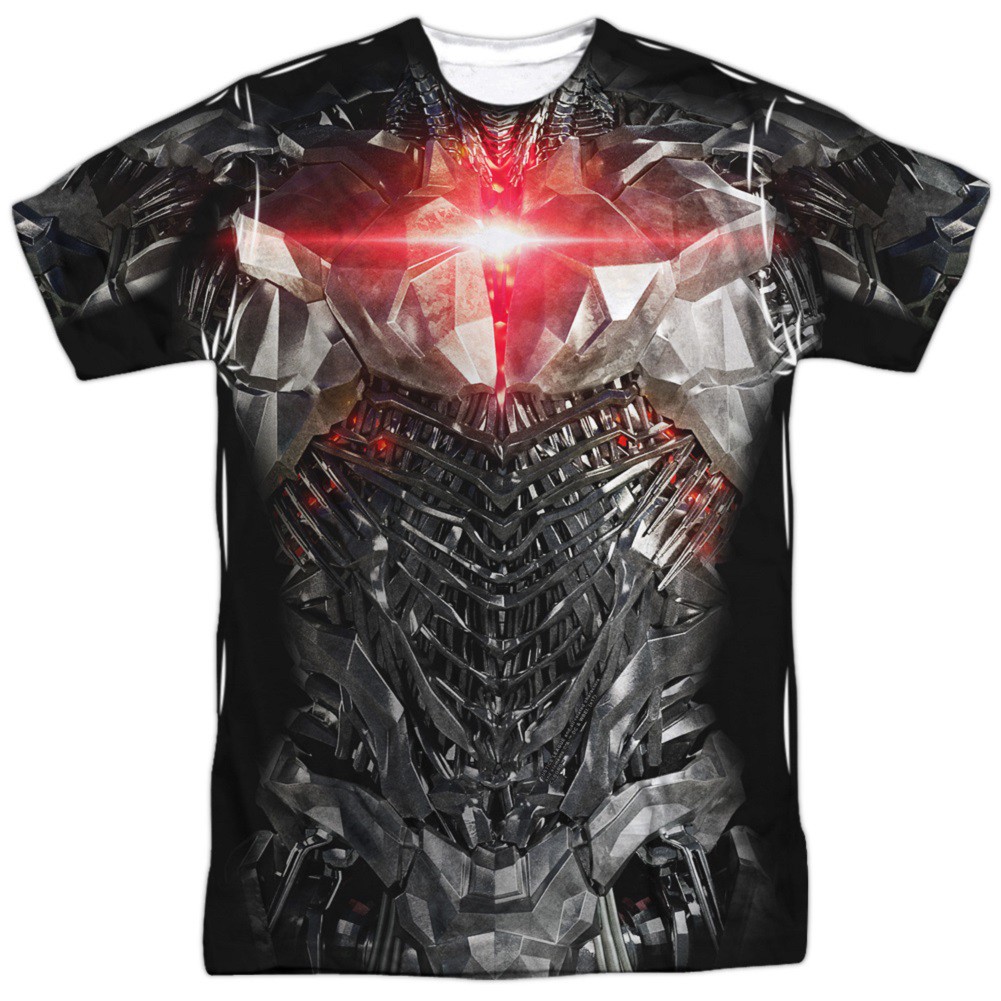 Cyborg Justice League Front and Back Print Costume Tee