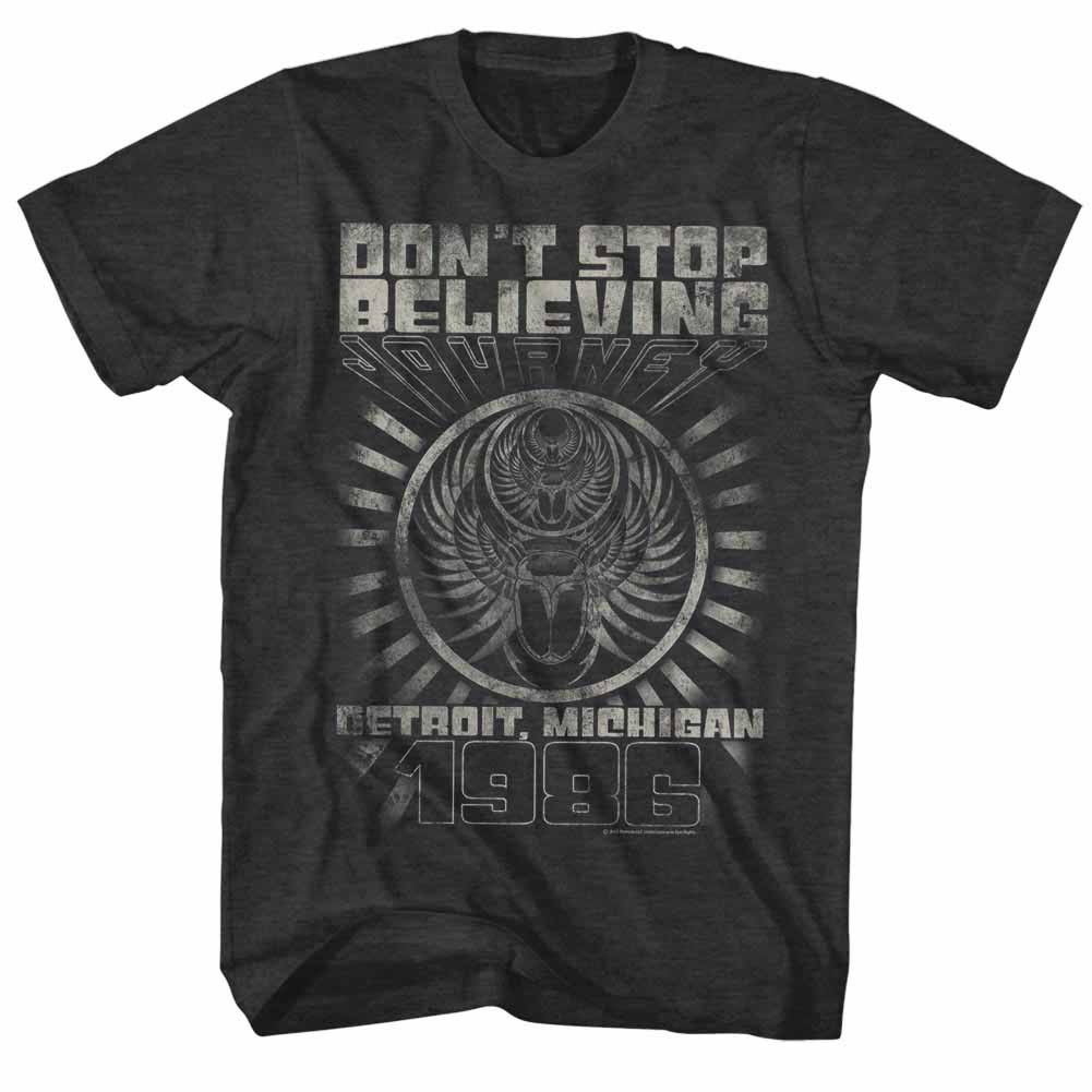 Journey Detroit Mens Black T-Shirt