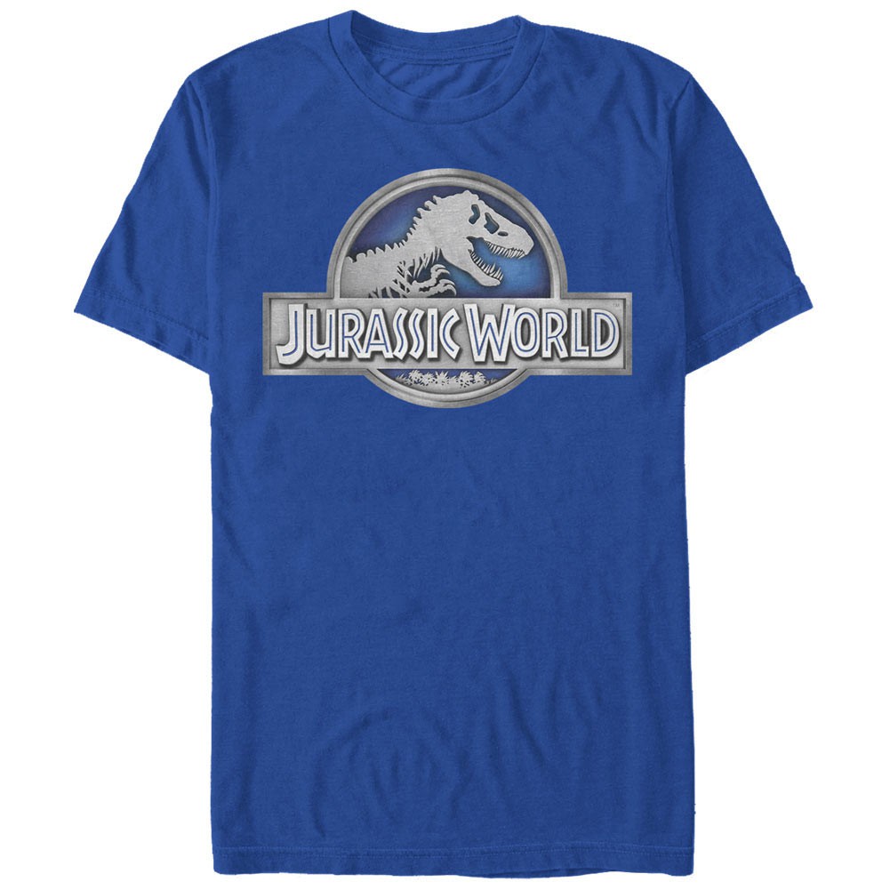 Jurassic Park Basic Logo Blue T-Shirt