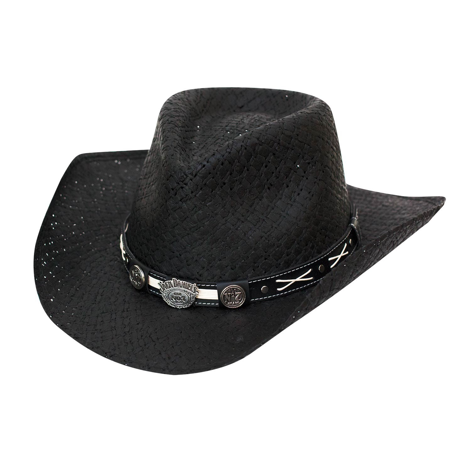 salto Zakenman Zijn bekend Jack Daniels Black Straw Cowboy Hat