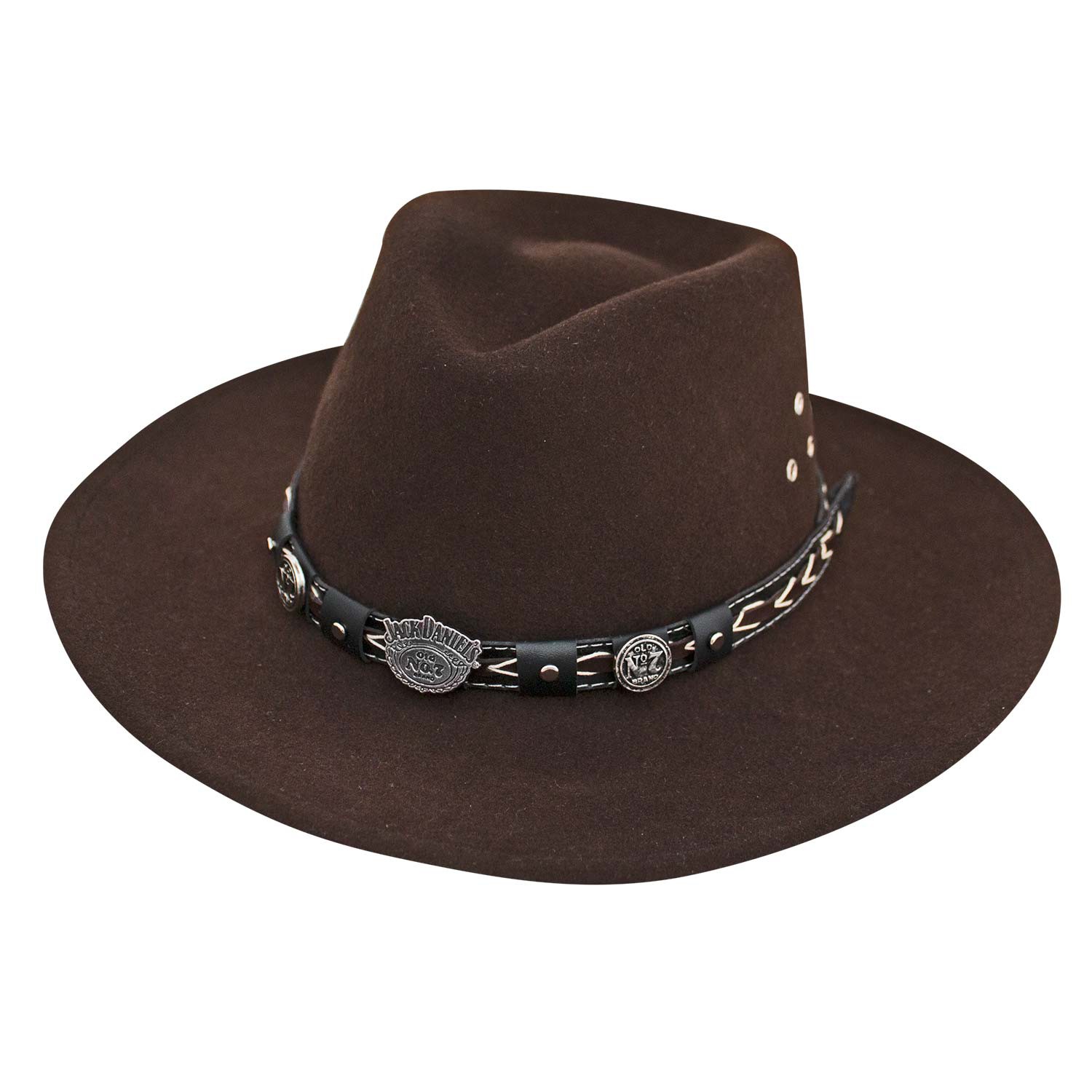 Jack Daniels Soft Wool Brown Water Repellant Hat