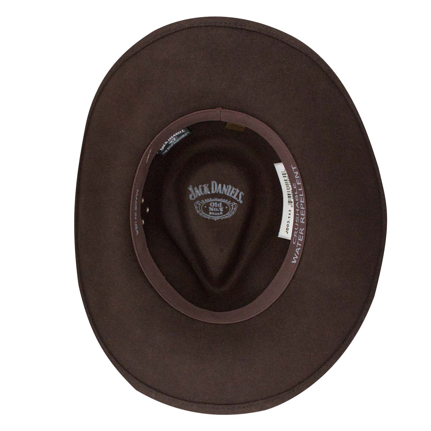 Jack Daniels Soft Wool Brown Water Repellant Hat