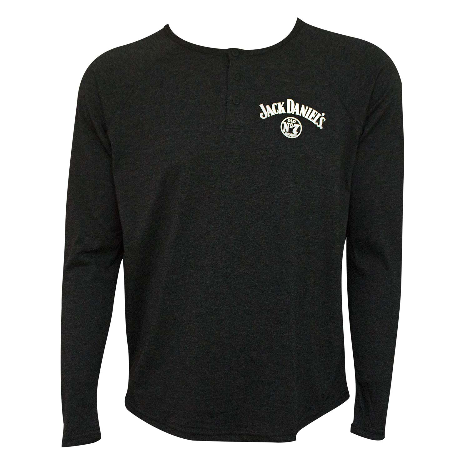 Jack Daniel's Long Sleeve Henley Men's T-Shirt