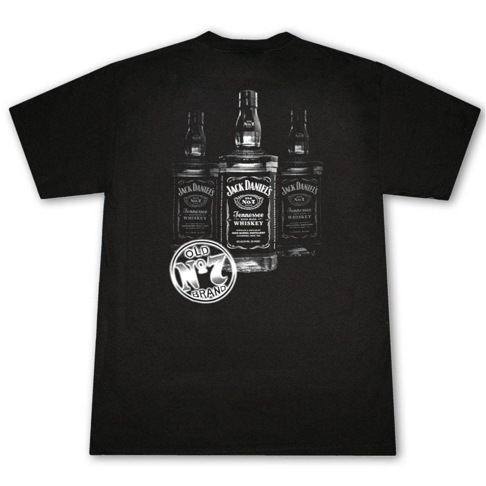 Jack Daniel's Triple Bottle T Shirt - Black