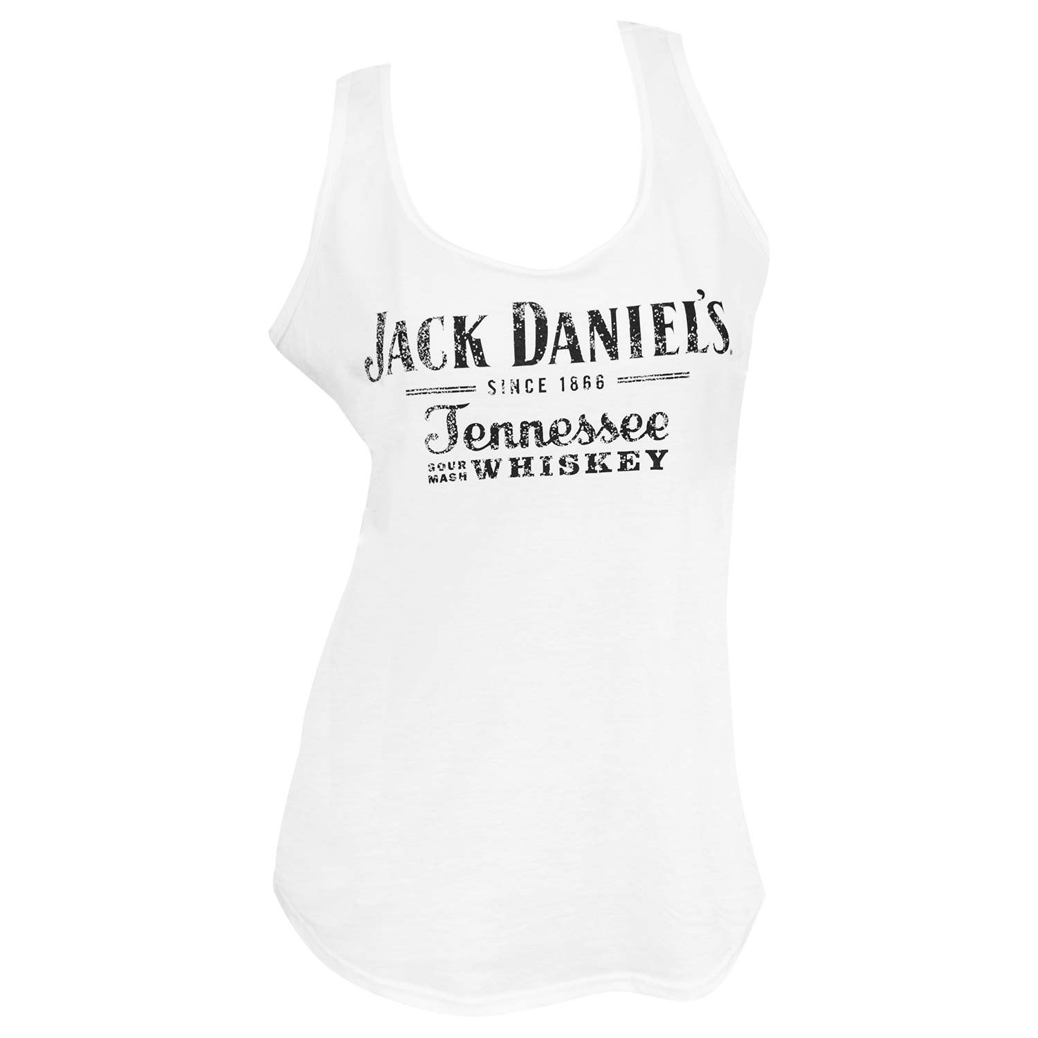 Jack Daniels Tennessee Whiskey White Ladies Tank Top