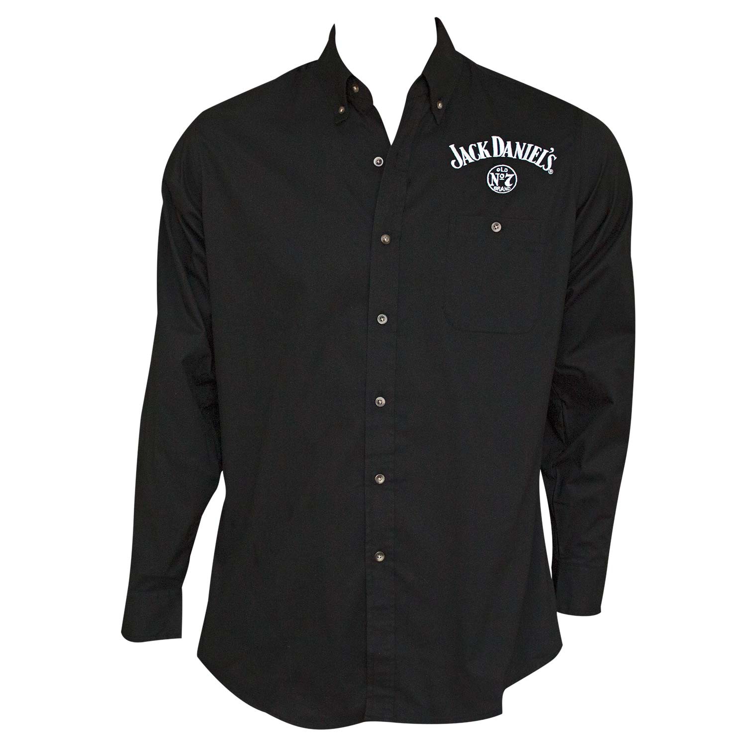 Jack Daniel's Long Sleeve Men's Black Button Up Shirt