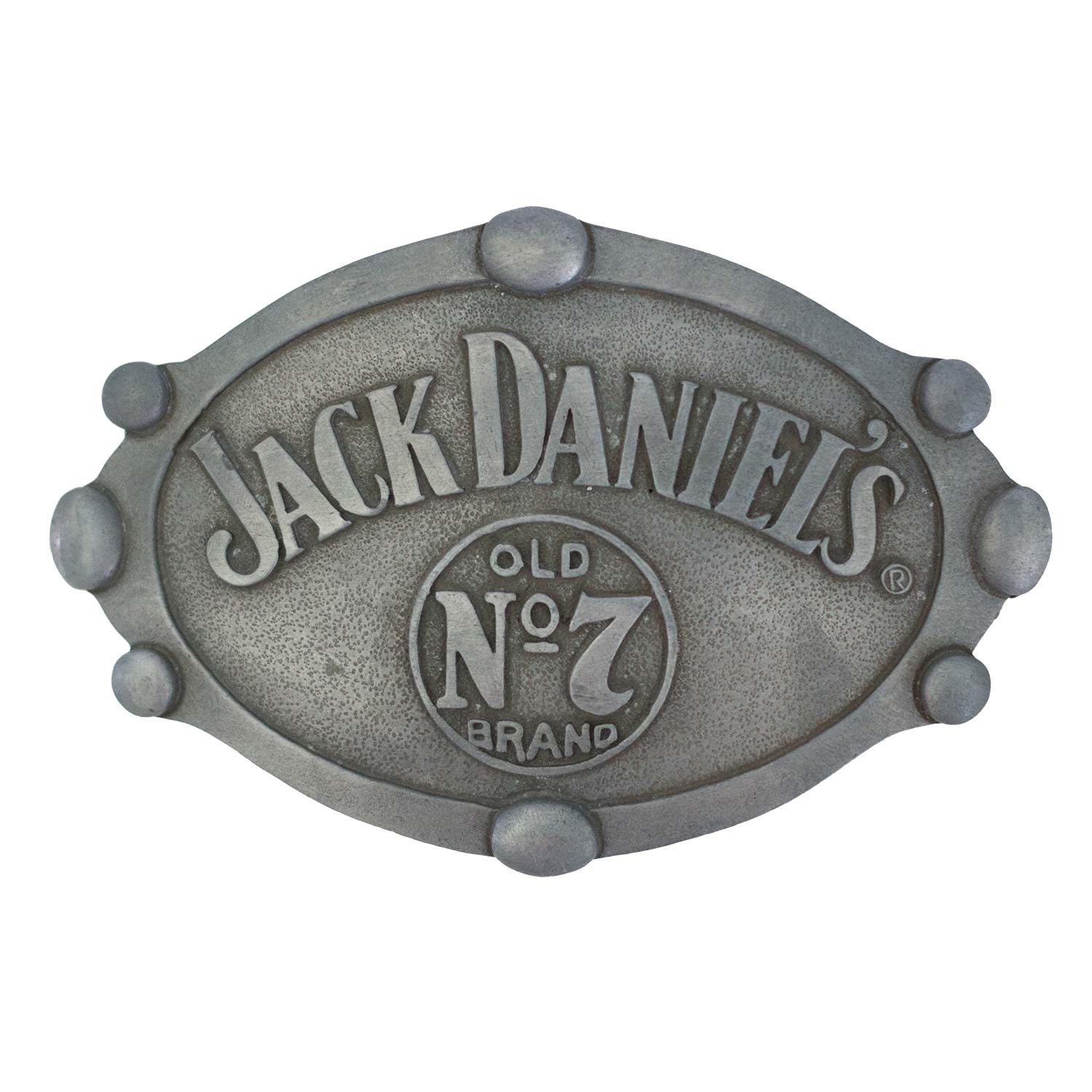 Jack Daniels Riveted Oval Belt Buckle