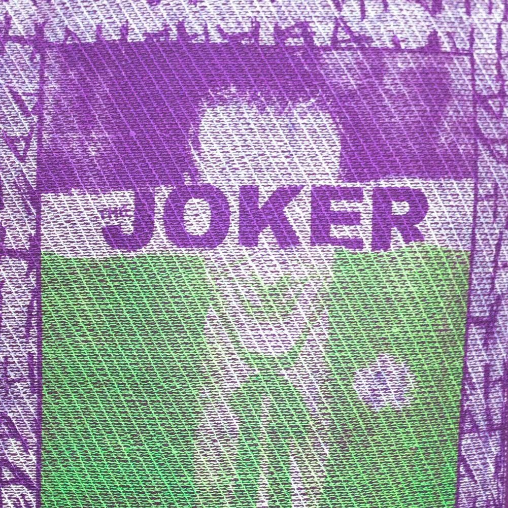 Joker Embroidered Frame Purple Tee Shirt