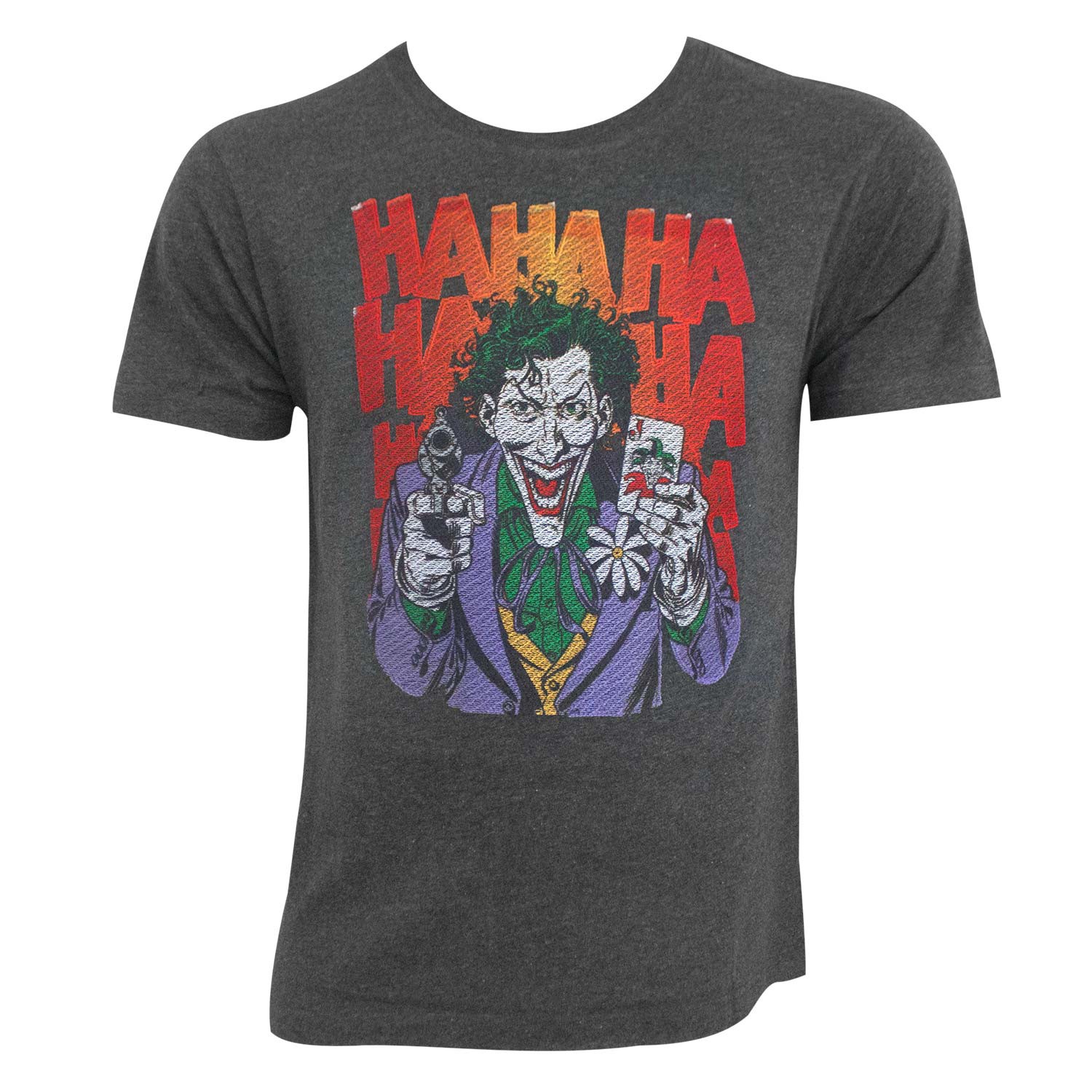 Joker Embroidered Charcoal Tee Shirt