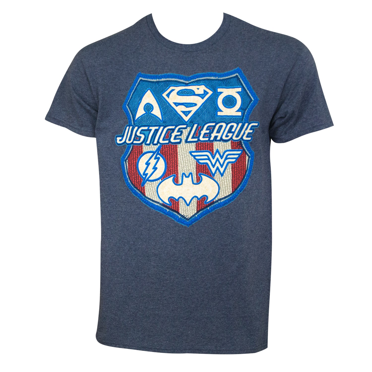Justice League Patriotic Crest Tee Shirt