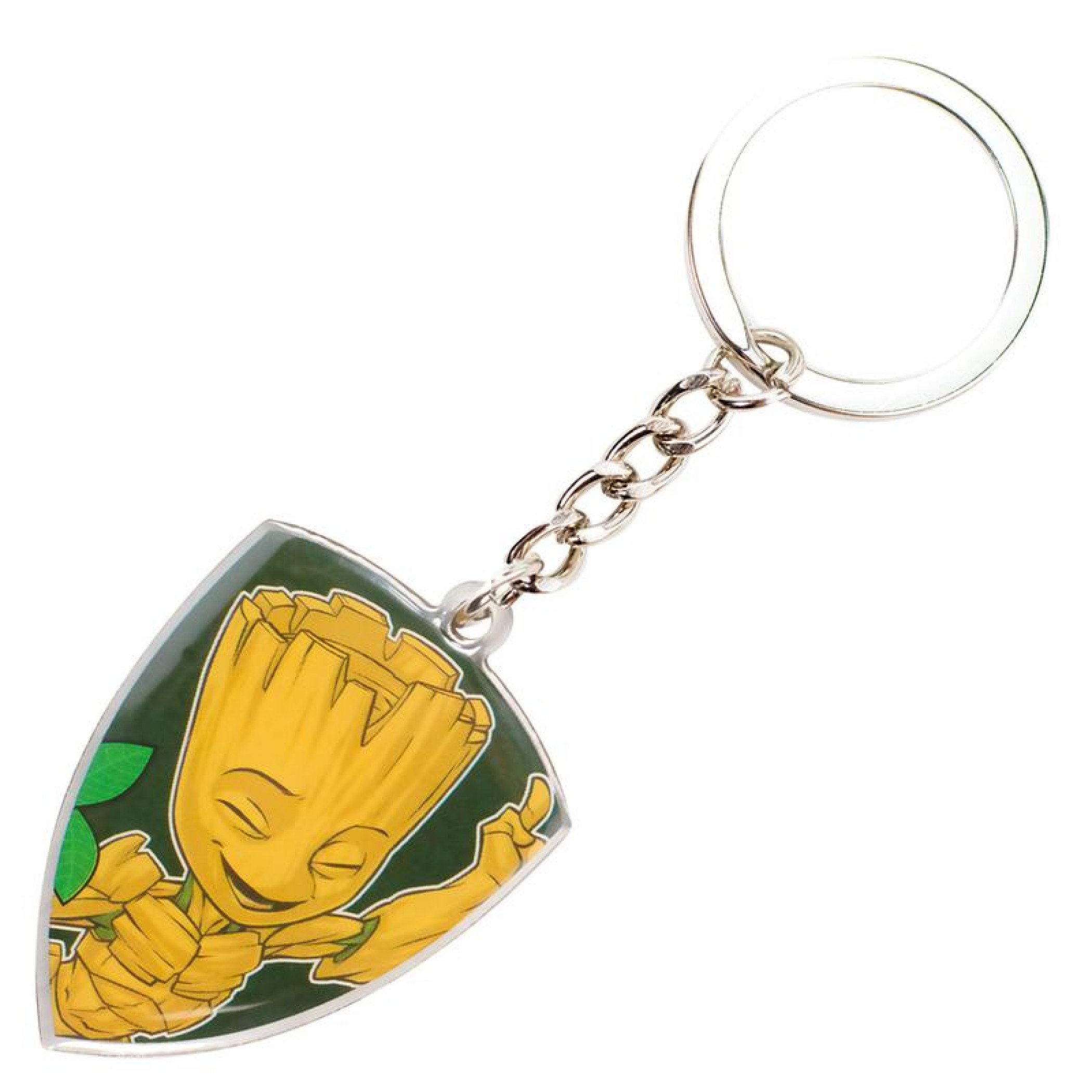 Marvel Comics Groot Happy Pose Stamped Keychain