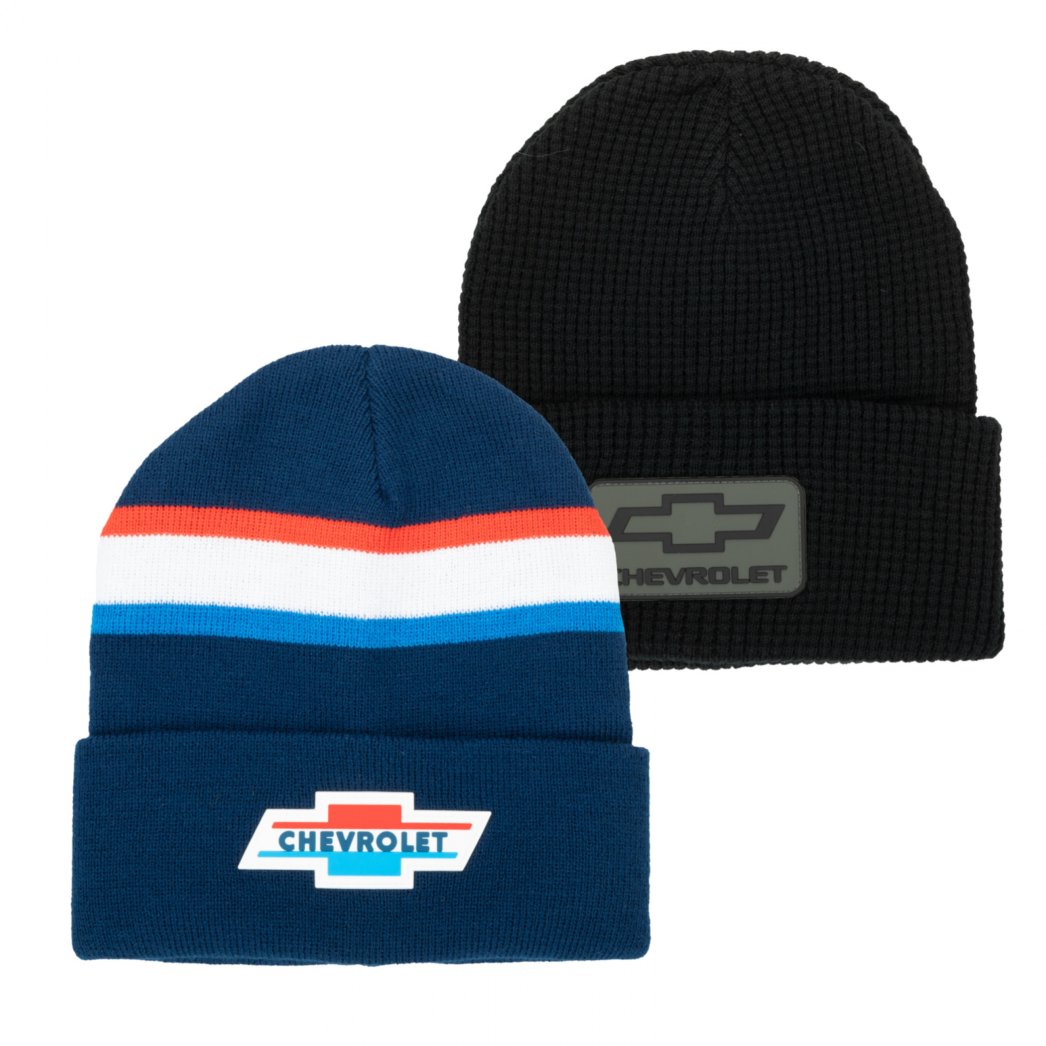 Chevrolet Logos Knit Cuffed Beanies 2-Pack