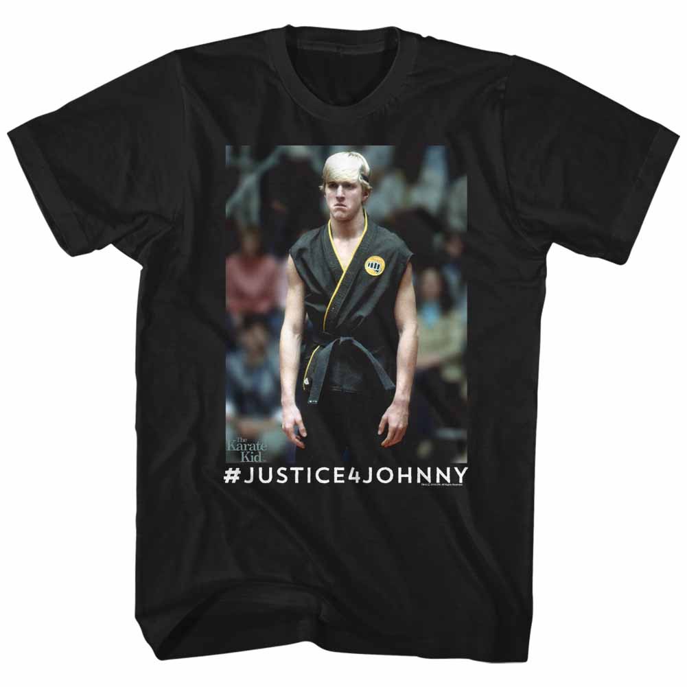 Karate Kid Justice4Johnny Mens Black T-Shirt