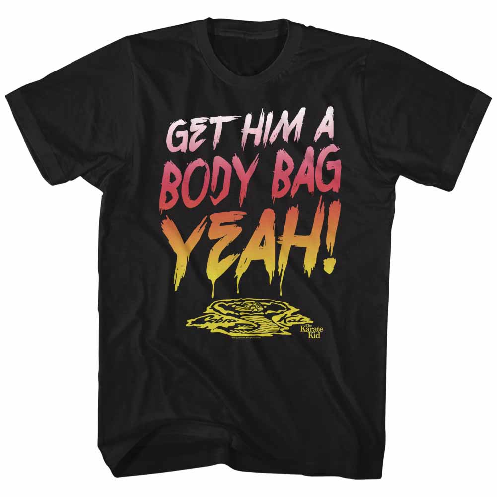 Karate Kid Body Bag Yeah  Mens Black T-Shirt