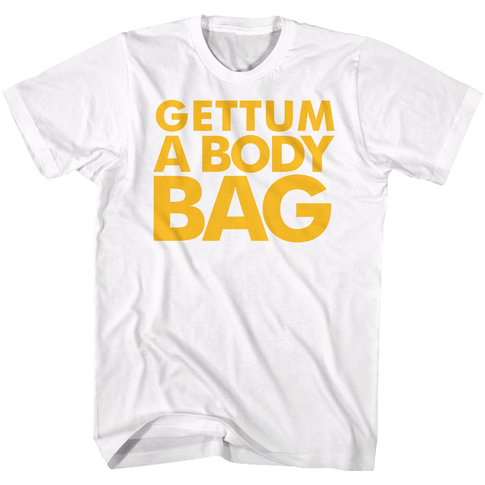 Karate Kid Body Bag Text Men's White T-Shirt