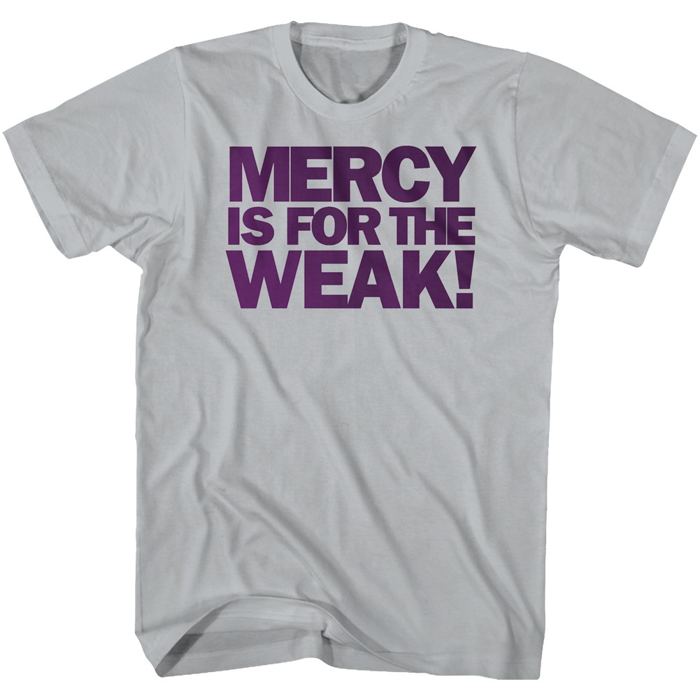 Karate Kid Mercy Is For The Weak Men's Grey T-Shirt