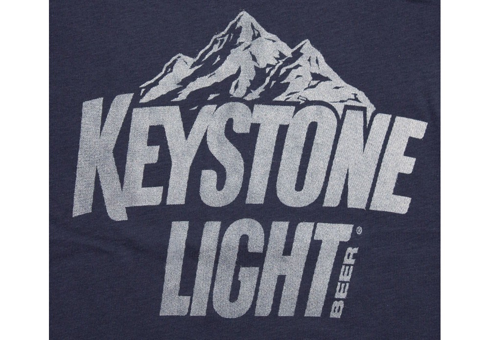 Keystone Light Logo Navy Blue Womens Graphic Tank Top