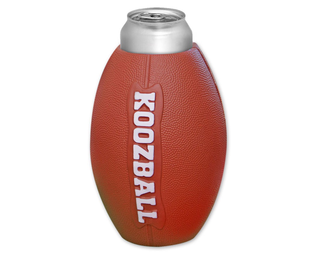 "Koozball" Football Can Cooler