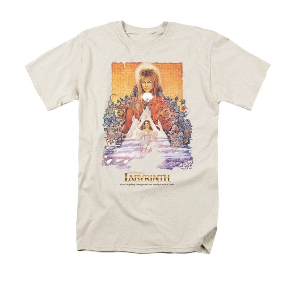 Labyrinth Movie Poster Cream T-Shirt