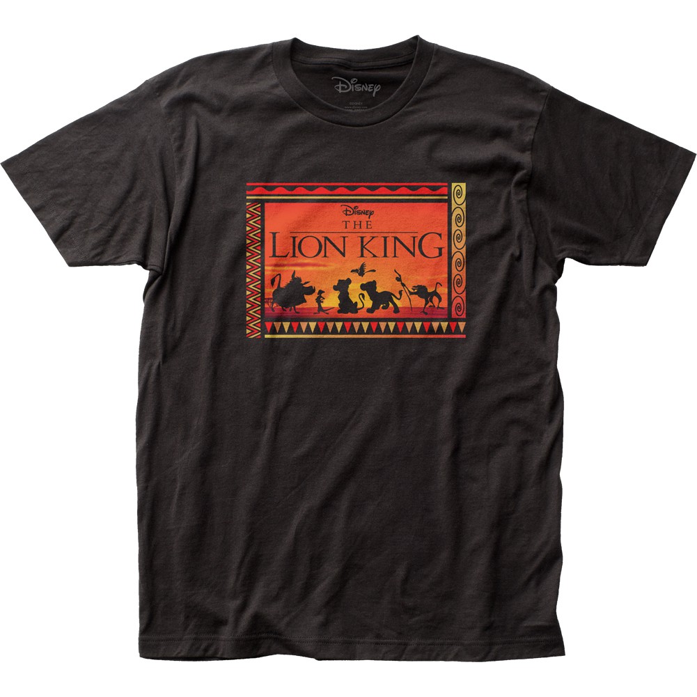 Lion King Sunset Black Tee Shirt