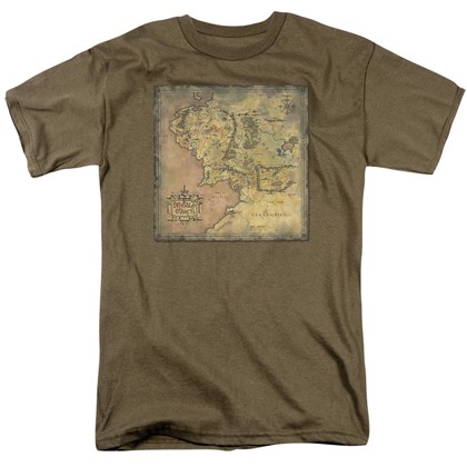Lord Of The Rings Middle Earth Map Tshirt