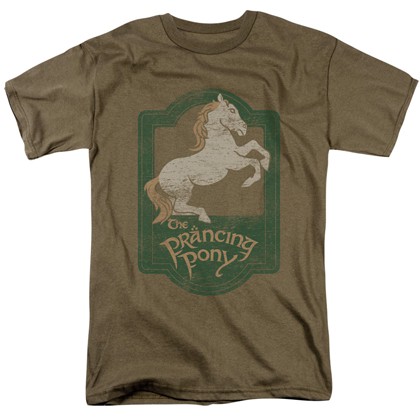 Lord Of The Rings Prancing Pony Sign Tshirt
