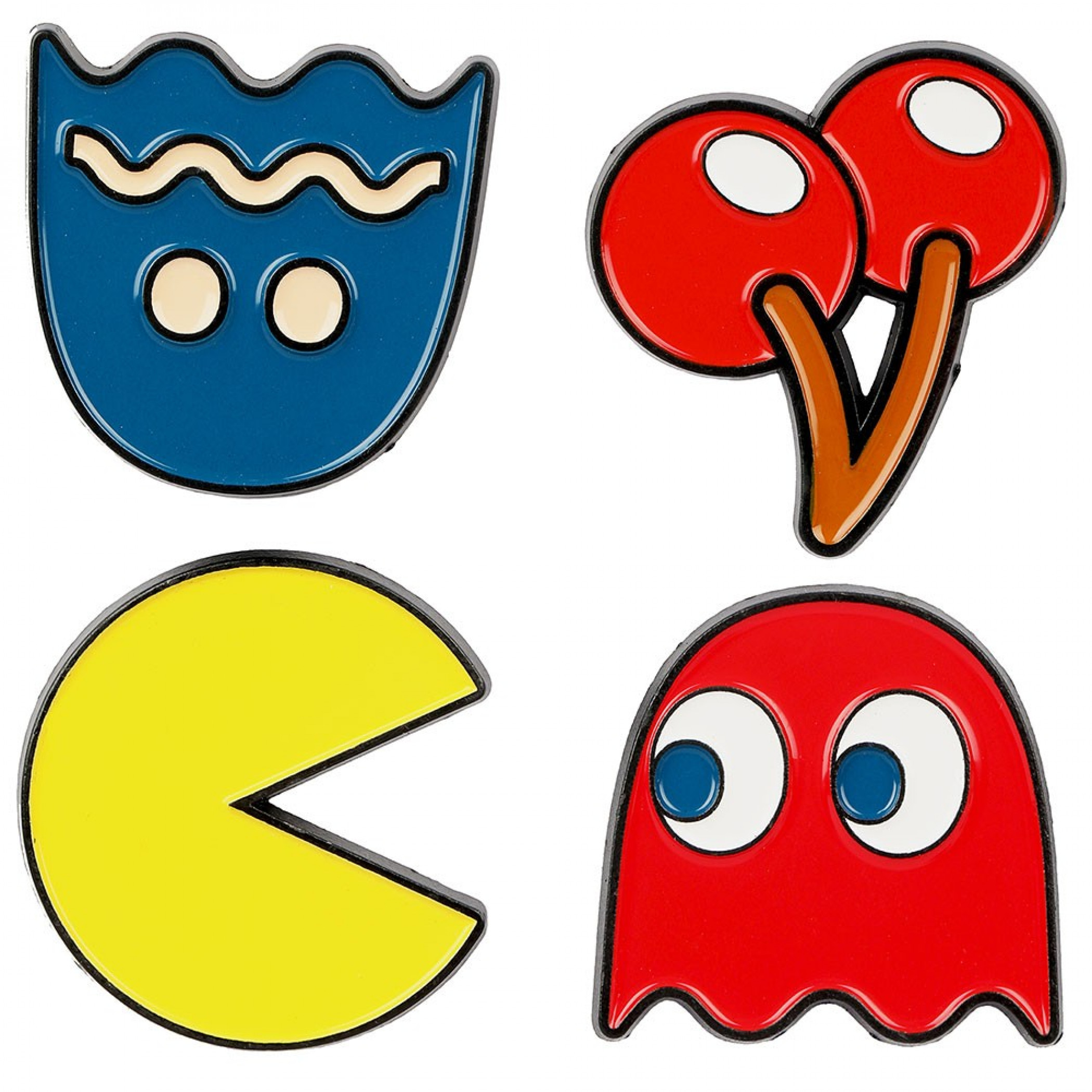 Pac-Man 4-Pack of Collectible Lapel Pins